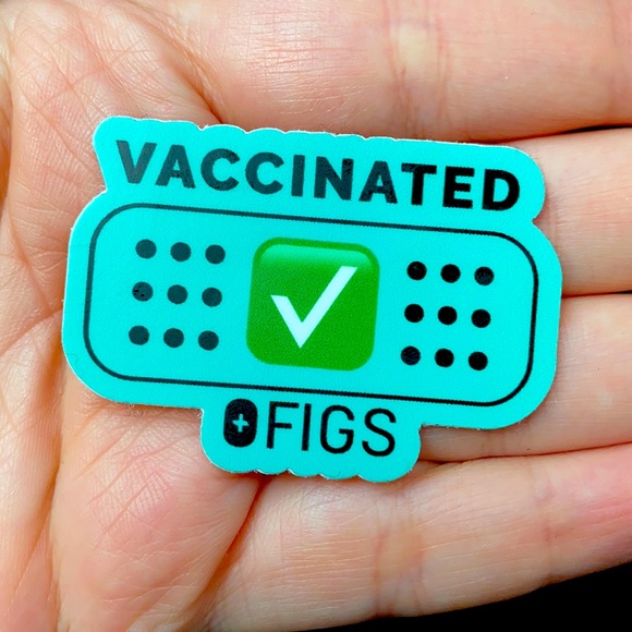 Figs VACCINATED ✅ Sticker - Picture 1 of 2